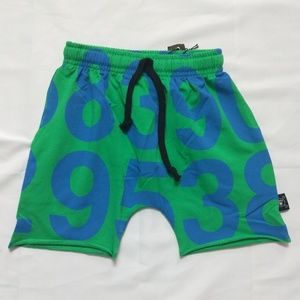 numbered shorts size 3-4y